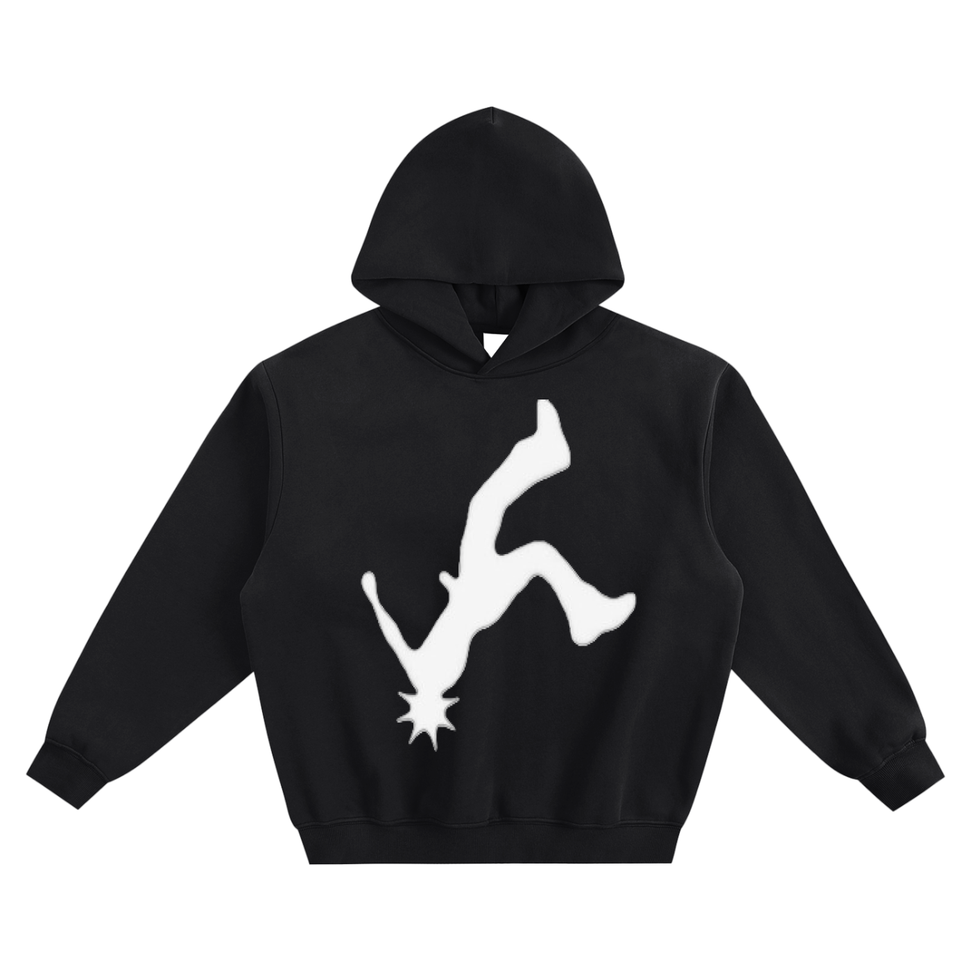 Fleeced Boxy Graphic hoodie Hoodie