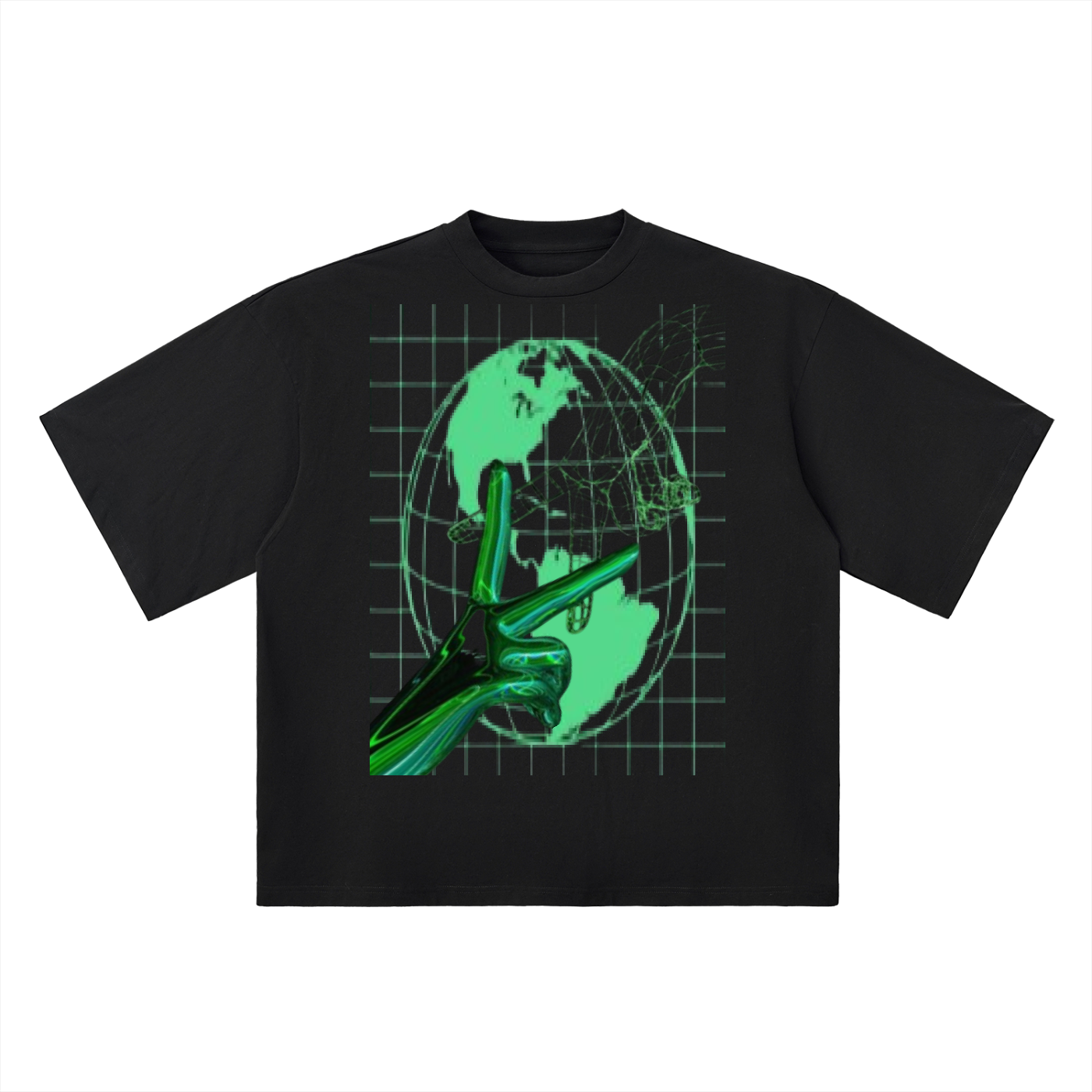 Oversized Drop Shoulder Graphic T-Shirt