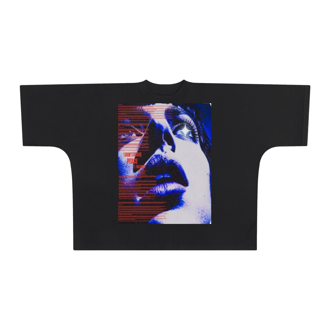 Oversized One-Piece Boxy Graphic T-Shirt