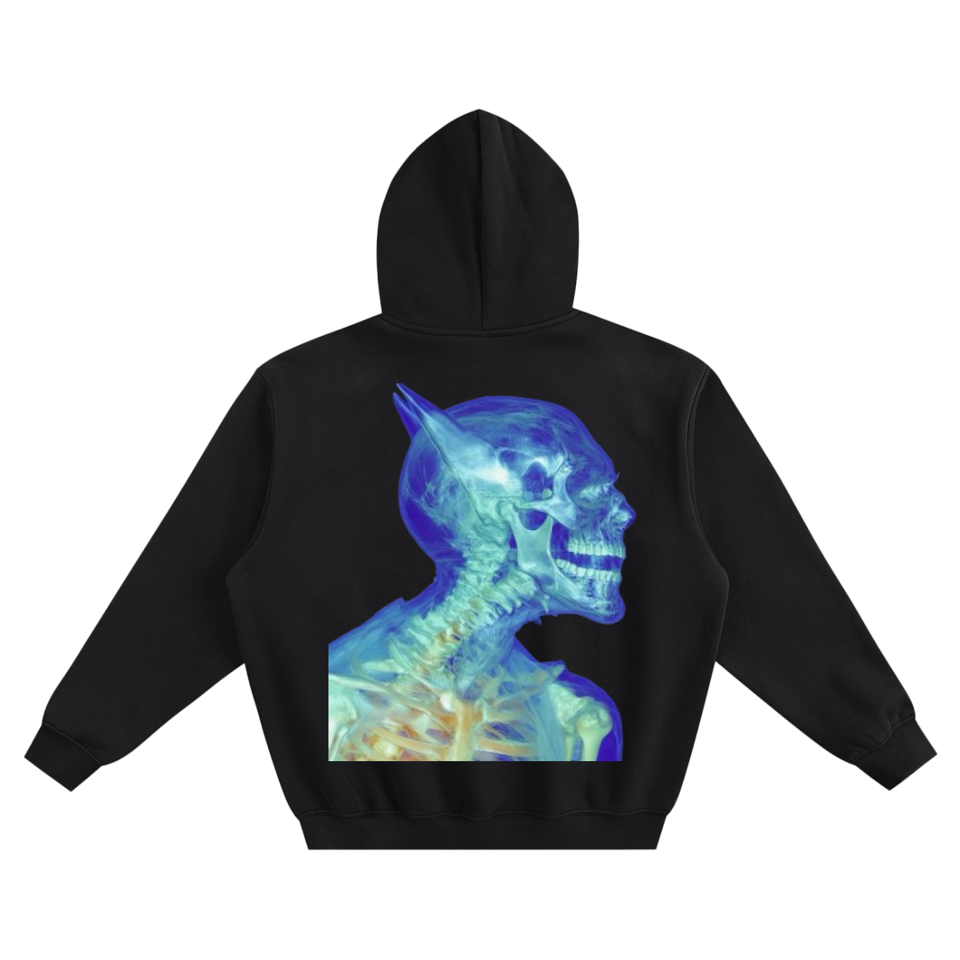 Fleeced Boxy Graphic Hoodie